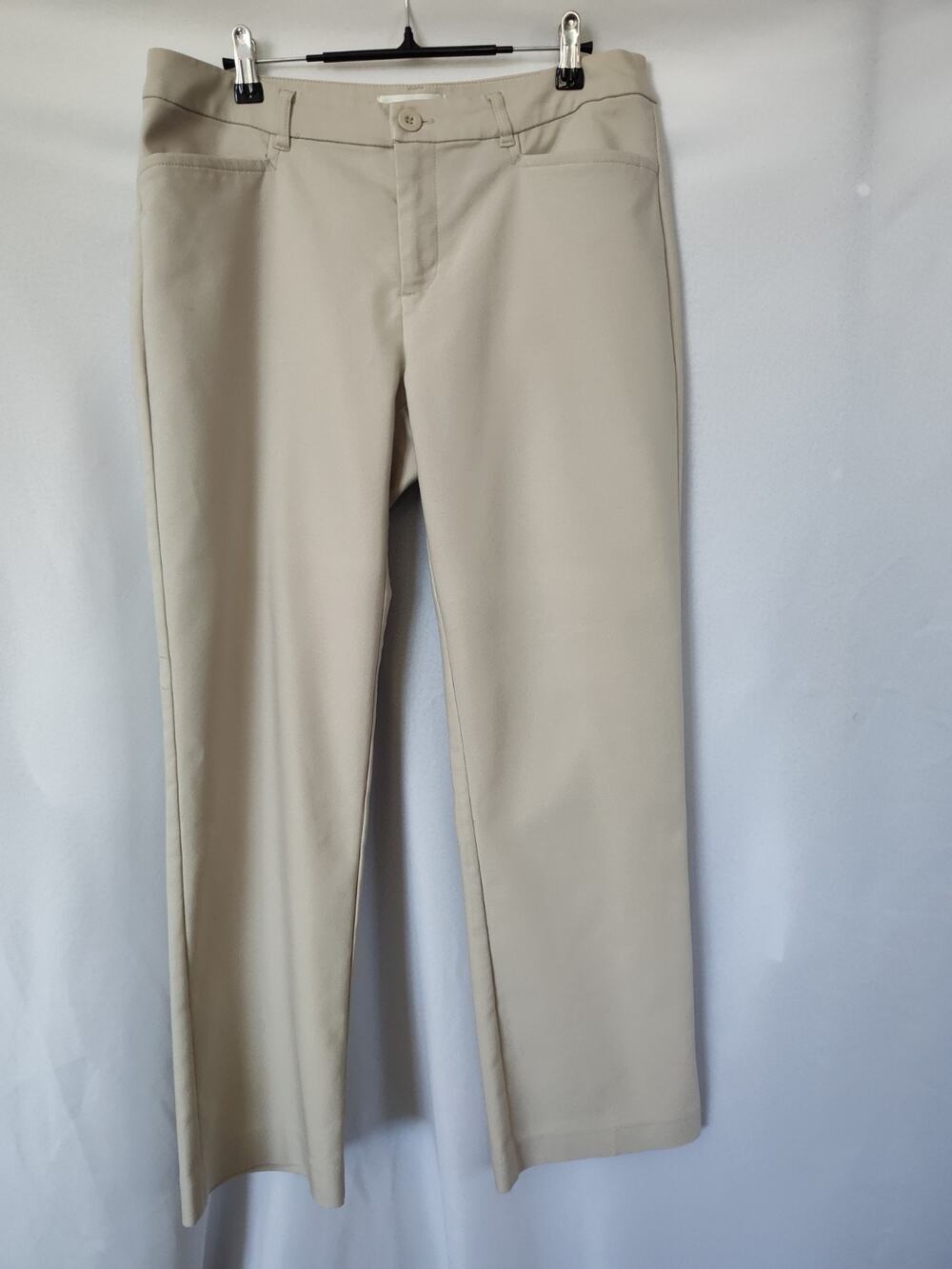 Christopher & Banks Women’s Size 8 Beige Dress Pants Straight Flat Front 28"